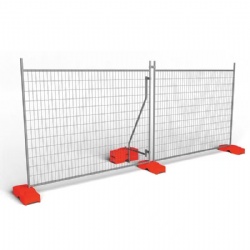Australian standard temporary removable fence hot-dip galvanized material with plastic cement base